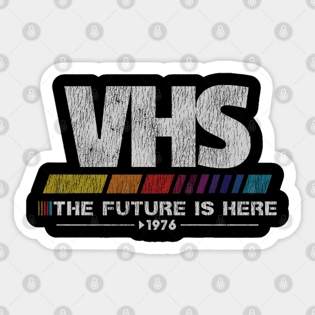 Vintage VHS - The Future Is Here Sticker by megsna